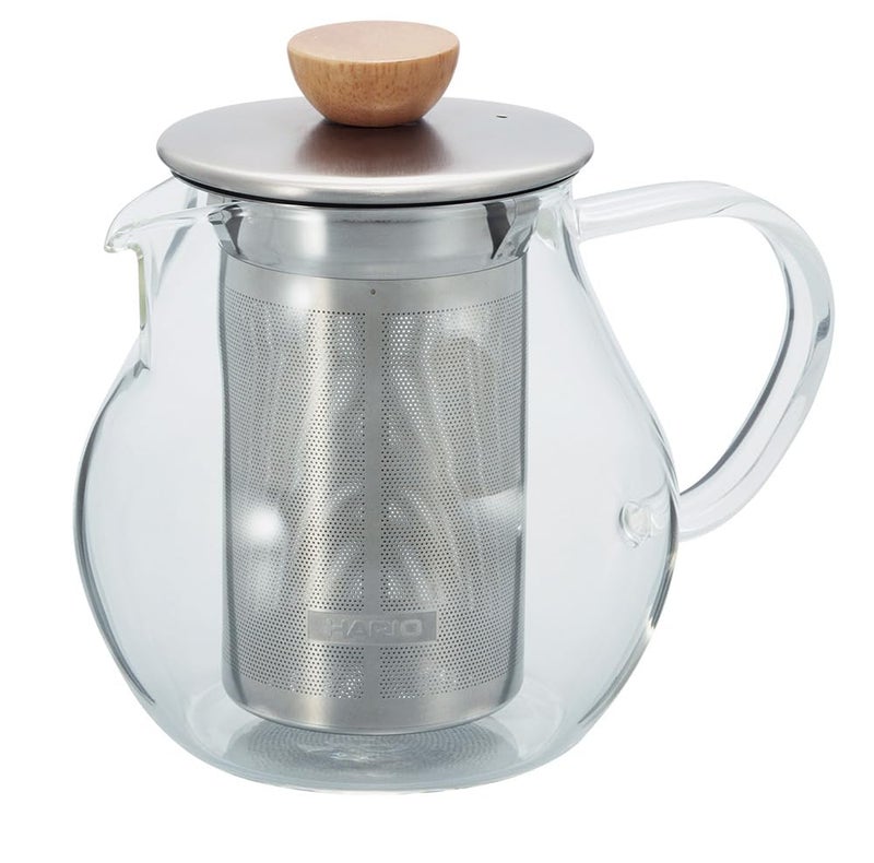 Hario Glass Tea Pitcher with Stainless Steel Filter, 450ml - Image 1
