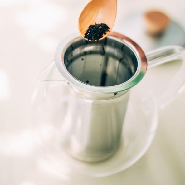 Hario Glass Tea Pitcher with Stainless Steel Filter, 450ml - Image 5