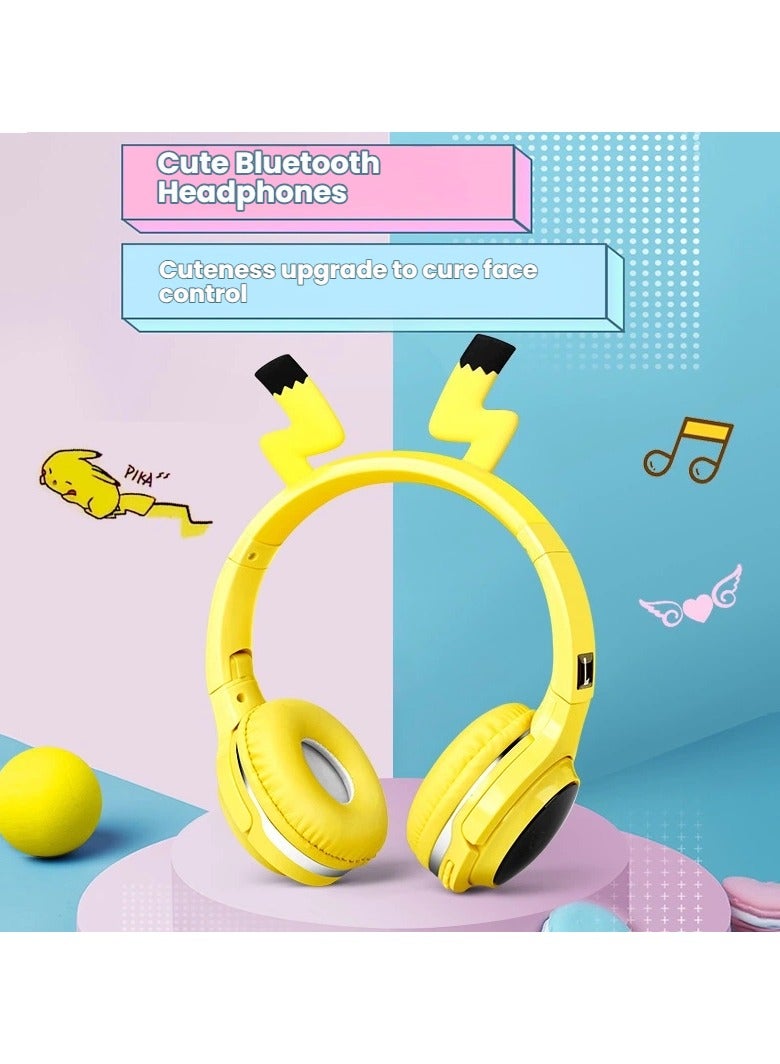 Cartoon luminous headband bluetooth headset wireless music headset cute shape students children special long life with microphone headset - Image 4