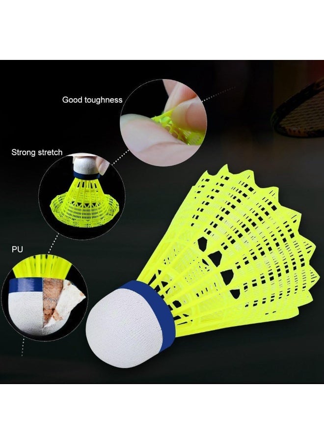 ECVV Shuttlecocks Badminton - Durable and Stable High Speed Shuttlecock Birdie Balls Set for Professional Training Or Family Outdoor Sports | 6 Pack  - Image 5