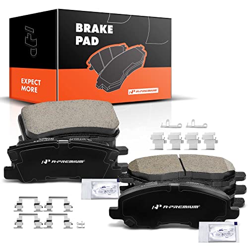 A-Premium Front & Rear Ceramic Disc Brake Pads Set Compatible with Select Chrysler, Dodge, Jeep, Mitsubishi Models - 200, Sebring, Avenger, Compass, Patriot, Lancer, Outlander, Outlander Sport, 8 Pcs - Image 1