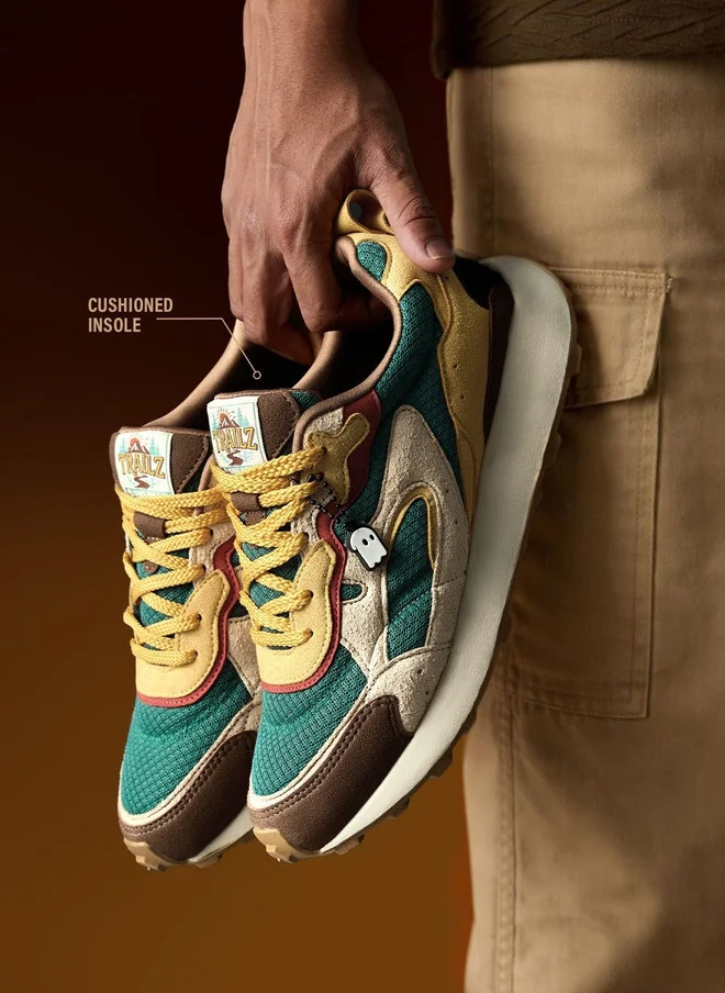 The Souled Store  The Souled Store Men Trailz Colourblocked Low Top Sneakers  | Best Price UAE