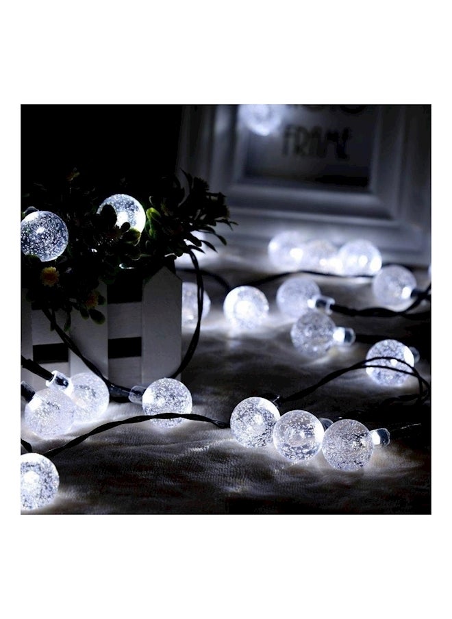 ماركة غير محددة - 30 مصباح LED خارجي يعمل بالطاقة الشمسية باللون الأبيض - Image 1