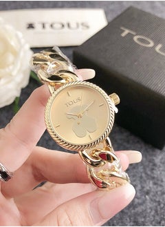 Tous Tous Round turntable girls boys watch trend turntable fashion watch versatile alloy with quartz watch  - Image 1