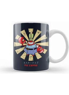 Baskı Dükkanı Print Shop Mr Krabs Retro Japanese Spongebob Mug Porcelain 