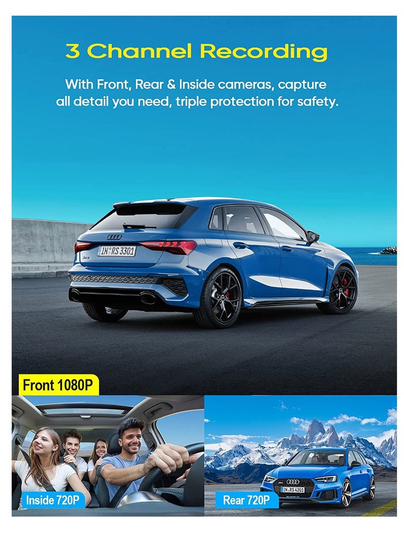 C309 DVR Camera GPS Dashcam Car Camera 1080P HD Video Recorder Reverse DVR 24H Parking Monitor Mirror Recorder - Image 4