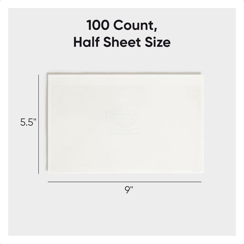 Smead Self-Adhesive Poly Pocket, Document Size, Clear Adhesive Pockets, Storage Labels, 100 per Box, Size: (9â€ W x 5-9/16â€ H) (68185) - Image 2