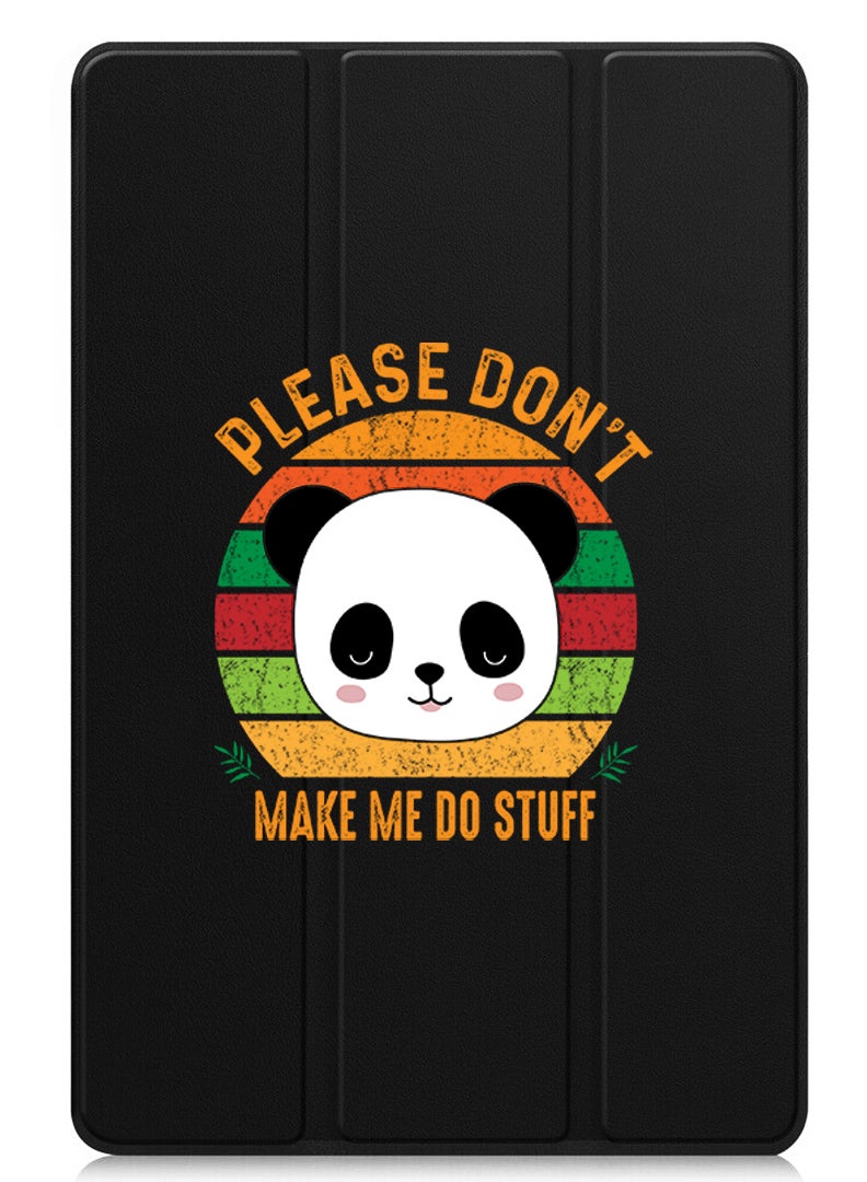 Theodor Protective Flip Case For Apple iPad Pro 13 (2024) With Trifold Stand Auto Wake Sleep Shockproof Cover please dont make me do stuff - Image 1