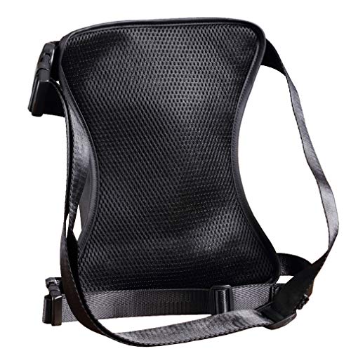 KPYWZER Outdoor Thigh Drop Leg Bag for Men Women Waist Fanny Pack Motorcycle Ride Crossbody Shoulder Riding Travel Hiking Tactical Cycling Black - Image 5