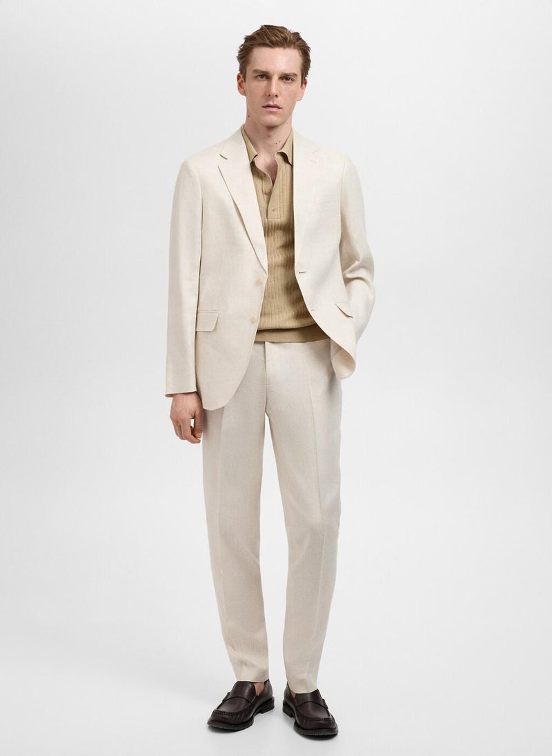 Mango Man Casual Slim-Fit Pants  - Image 4