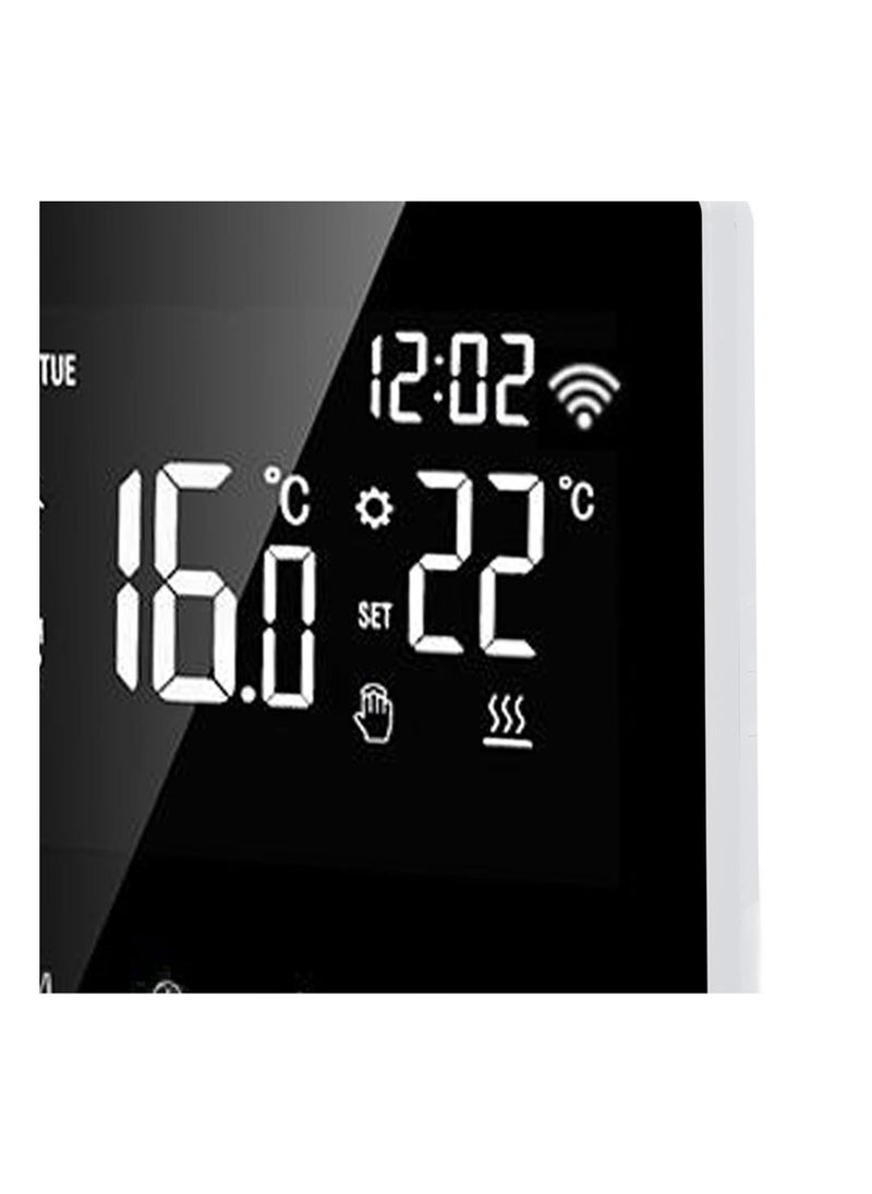 Y&D Smart Thermostat, ME81H AC 230V Temperature Controller, WiFi LCD Display, Intelligent Floor Heating Thermostat (16A, White Back and Press)  - Image 2
