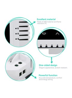 Y&D Smart Thermostat, ME81H AC 230V Temperature Controller, WiFi LCD Display, Intelligent Floor Heating Thermostat (16A, White Back and Press)  - Image 4
