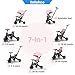 Bebehoo Tricycle Stroller for ToddlerFoldable Baby TricycleKids Balance Bike with Push HandleToddlers Stroller Bike with 1 to 5 Years7in1 Push Tricycle Bike for Kids Pink - Image 4