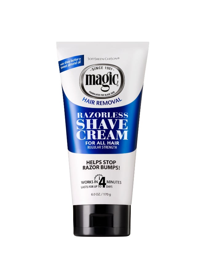 SOFT SHEEN SoftSheenCarson Magic Razorless Shaving Cream Depilatory Hair Removal Cream for Body Hair Regular Strength Works in 4 Minutes 6 Oz - Image 3