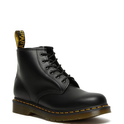 Dr Martens Dr. Martens 101, Unisex Fashion Boot, Black Smooth, 6 UK - Image 1