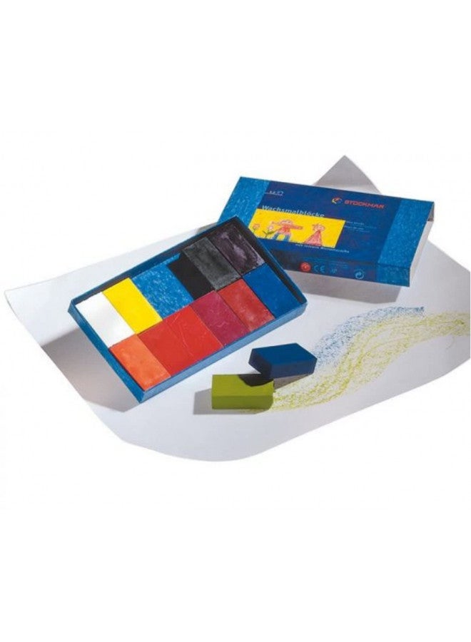 STOCKMAR Beeswax Crayons, Set of 12 Blocks in Carton - Image 1