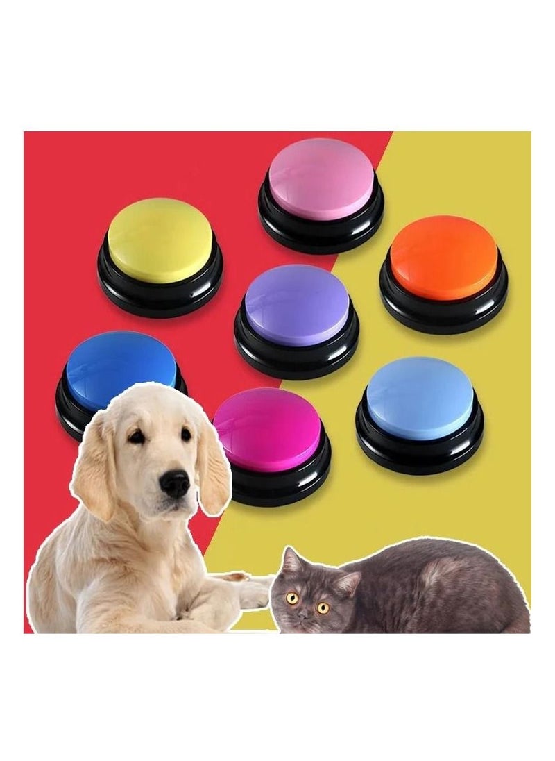 Generic Dog Voice Recording Button Pet Communication Training Buzzer Random color  - Image 1