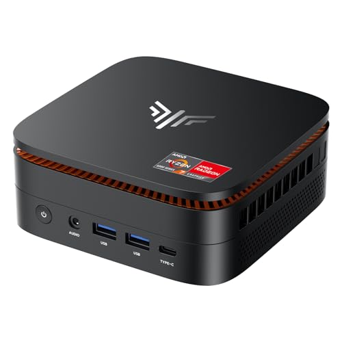 KAMRUI كمروى هايبر H1 ميني بي سي للألعاب، AMD رايزن 7 6800H، 32 جيجابايت DDR5 4800MHz 1TB M.2 NVMe PCIe3.0x4 SSD ميني بي سي (8C/16T، حتى 4.7GHz)، 16MB L3 كاش ذكي، ثلاث شاشات 4K/واي فاي 6/بلوتوث 5.2/أجهزة كمبيوتر مكتبية ميني - Image 1