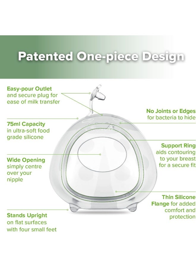 haakaa مجمع حليب هاكّا خنفساء السيليكون 2 أونصة/75 مل - Image 4