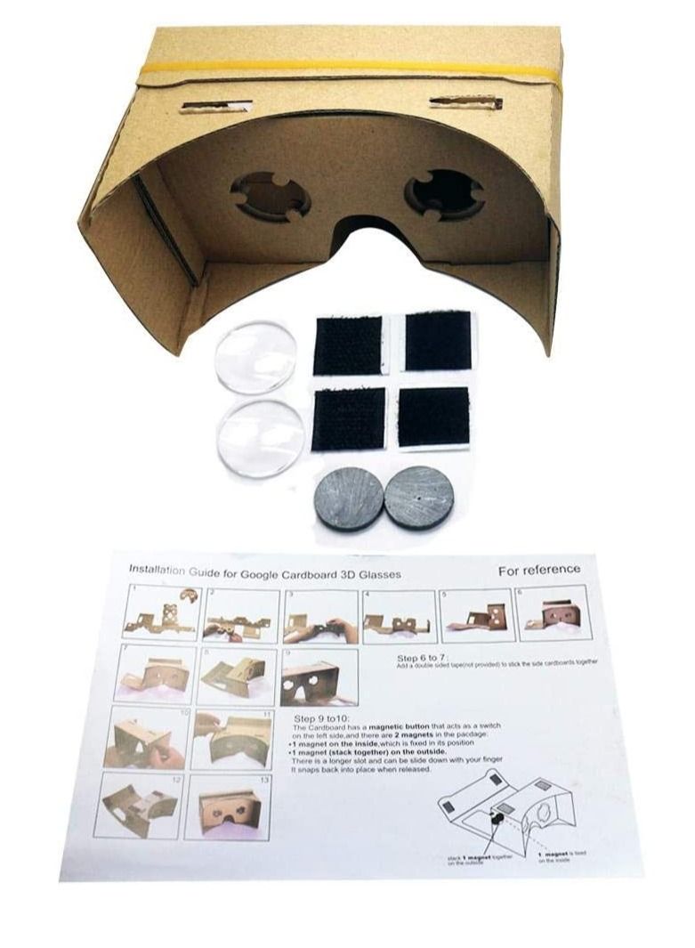 Ntech Google Cardboard, Virtual Real Store 3D VR Headsets DIY Virtual Reality Box Glasses for All 4-6 Inch Smartphones - Image 2