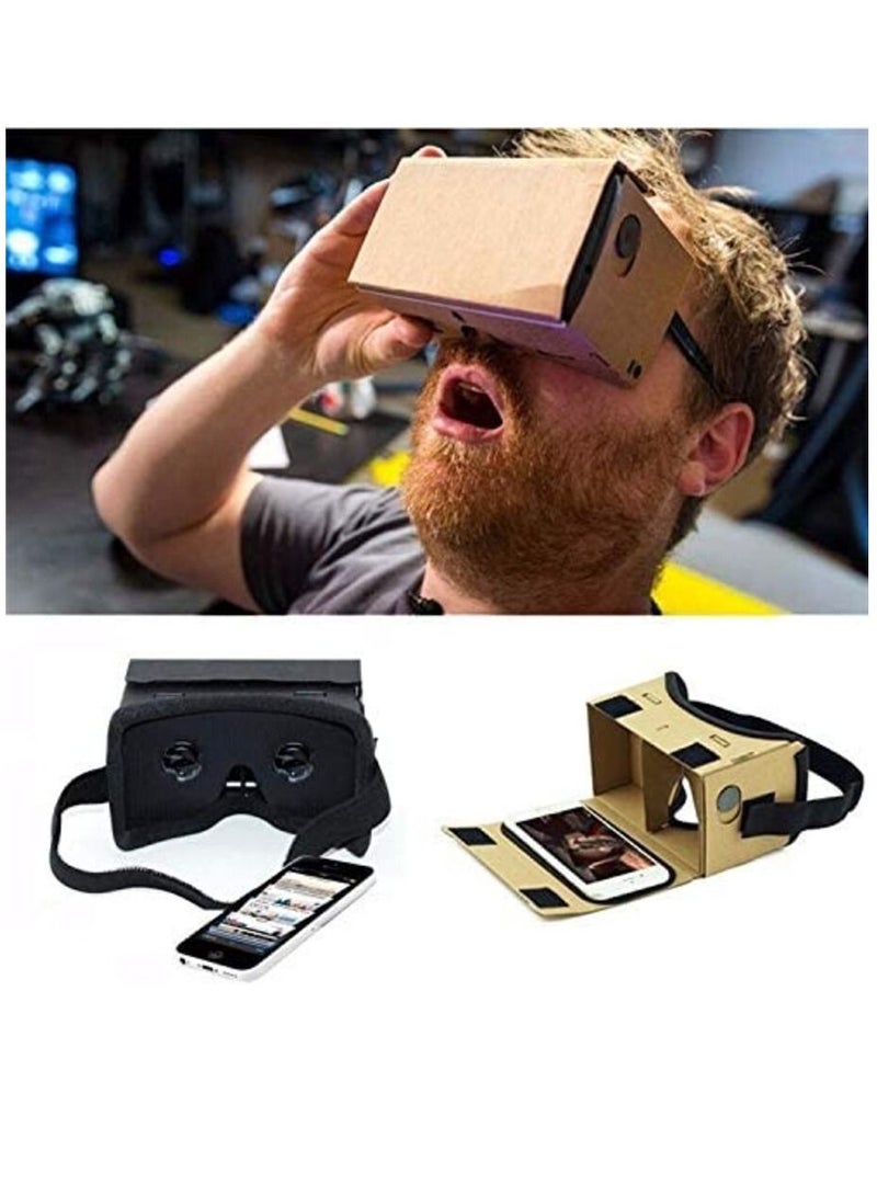 Ntech Google Cardboard, Virtual Real Store 3D VR Headsets DIY Virtual Reality Box Glasses for All 4-6 Inch Smartphones - Image 4