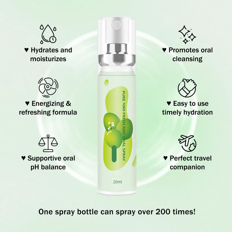 Fusang 6PCS Oral Breath Spray, 3 Flavors Fruit Mouth Spray Breath Freshener Oral Care for Adults, Portable Long Lasting Refreshing Dry Mouth Spray for Bad Breath - Image 5