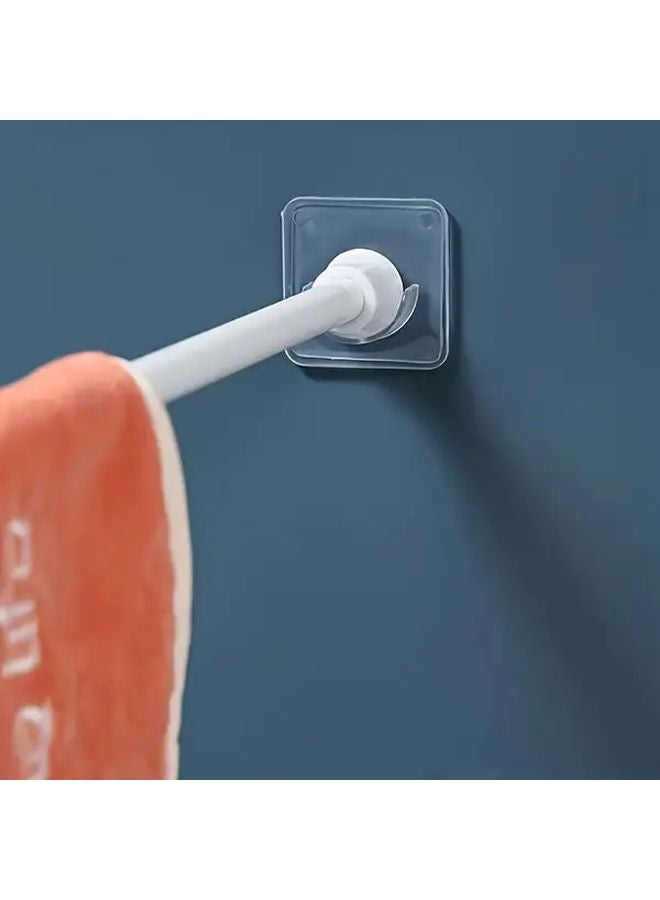 5pcs Transparent Plastic Door Wall Hooks Curved Backboard Durable Hanging Rack - Image 4