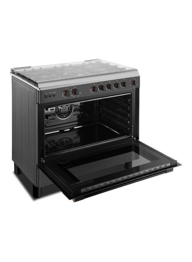 Toshiba Free Standing Burner Gas Cooker TBA-36LMG5G089KS Black Silver - Image 1