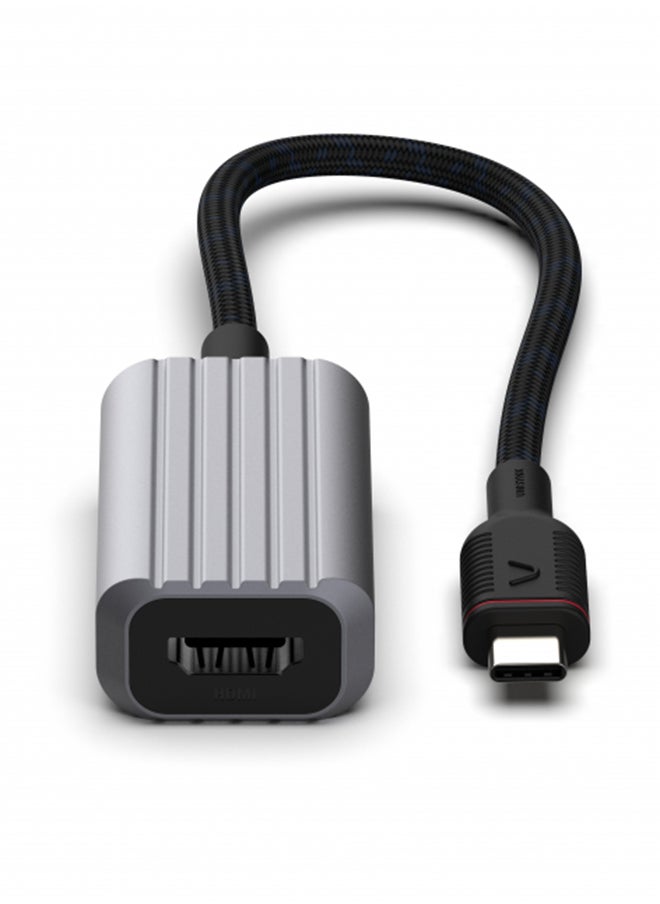 Unisynk USB-C TO HDMI ADAPTER 4K60HZ GREY,   1x HDMI (4K@60Hz or fullHD@60Hz)  - Image 1
