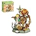 PANTASY The Little Prince Starry Journey Building Set Vintage Mechanical Pocket WatchInspired Model with Gears Telescope Golden Rose Collectible Display Toy with Exclusive Prince Figure - Image 2