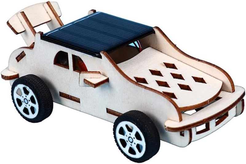 klarako Wooden Solar Car Model Kits Learning Educational Circuit Engineering Project DIY Stem Science Toys for 8 Years Children Boys Girls Age 8 12 - Image 1