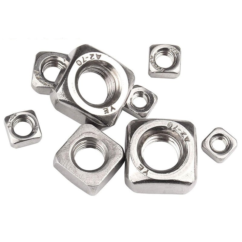 Still Awake M5-0.8 Square Nuts, 304 Stainless Steel Metric Coarse Thread Assortment Kit (100 Pcs) - Image 3