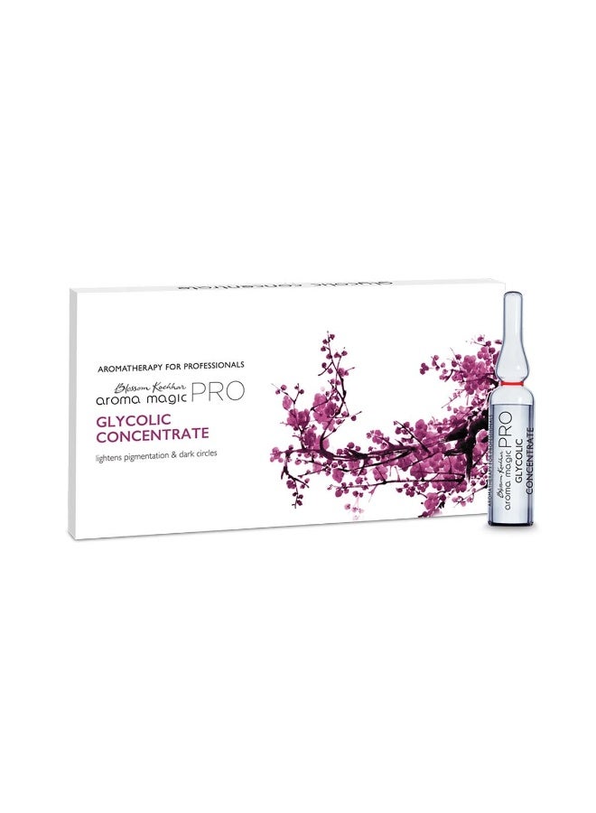 Aroma Magic Glycolic Concentrate (PRO) | Reduces fine lines & wrinkles, and lightens dark patches with Lemon & pomelo-infused water, glycolic acid | 10*2ml - Image 1