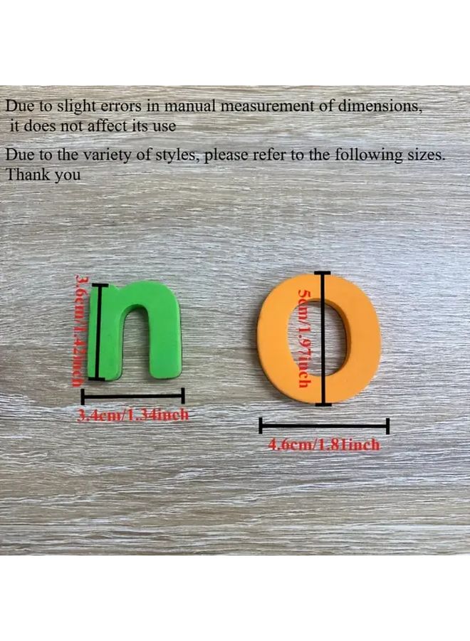 Magnetic Letters and Numbers Set 26pcs Lowercase Letters Mixed Color Style for Learning Gifts - Image 3