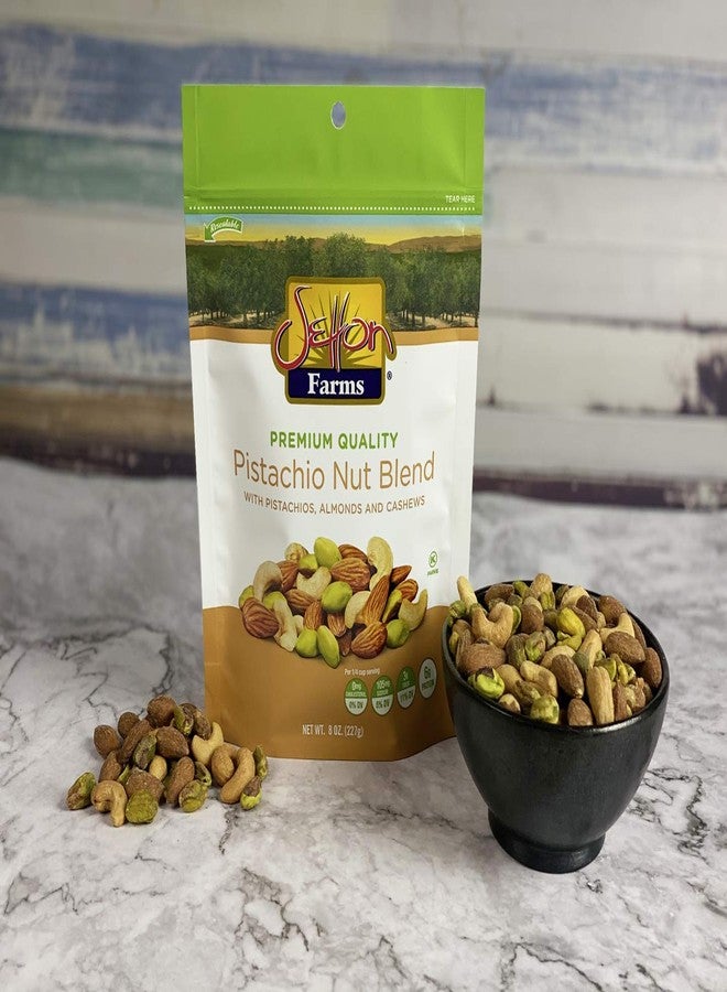 Setton Farms Pistachio Nut Blend Value Bag with Almonds, Pistachios and Cashews, 8 oz Resealable Pouch - Image 2