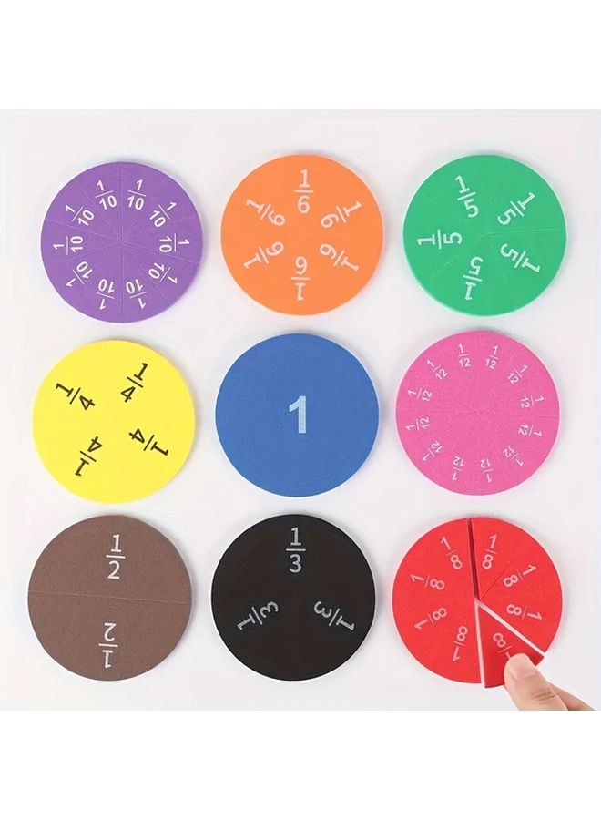 9pcs Random Color EVA Math Teaching Tools Addition Subtraction Demonstration Aid - Image 1