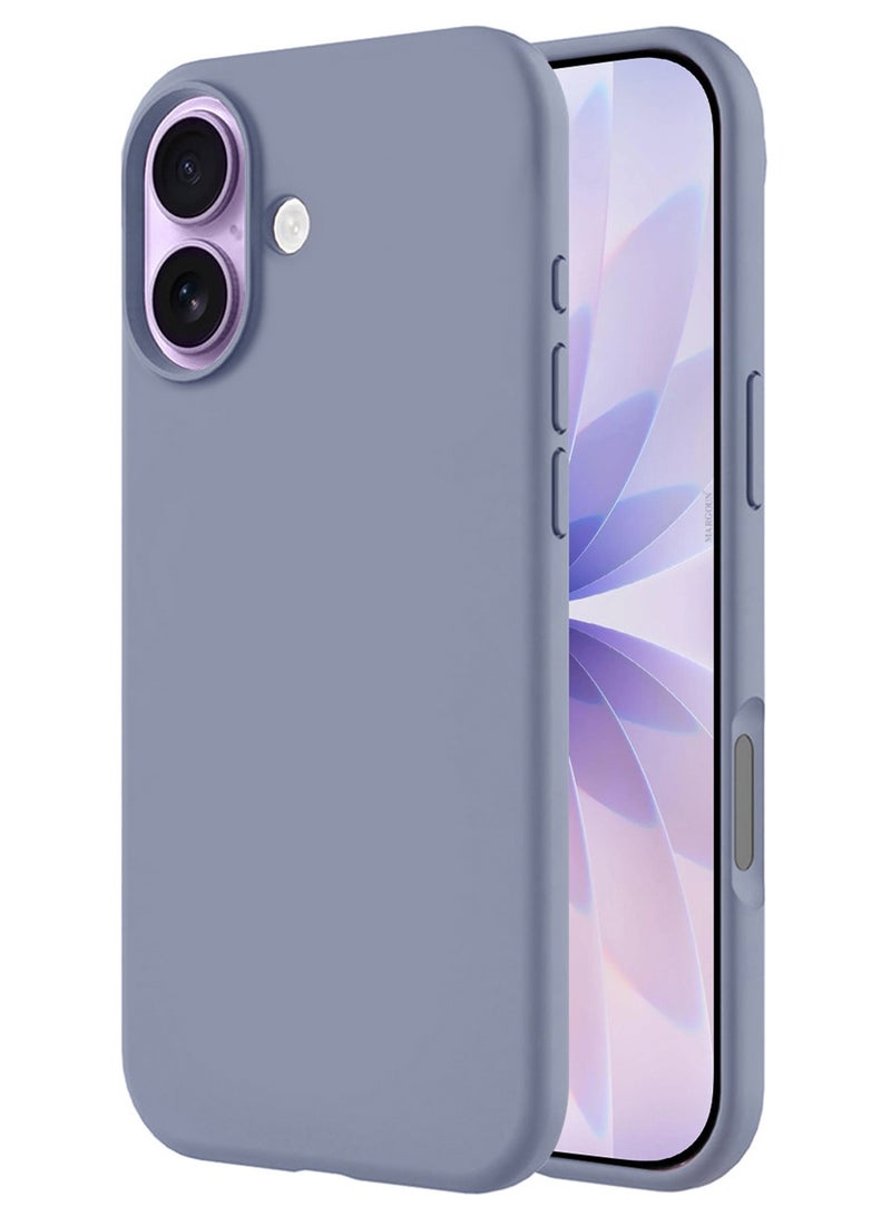 Silicone Protective Phone Case for iPhone 17 - Soft Anti-Scratch Microfiber Lining Ultra Slim Drop Protection Phone Cover - Pastel Purple - Image 5