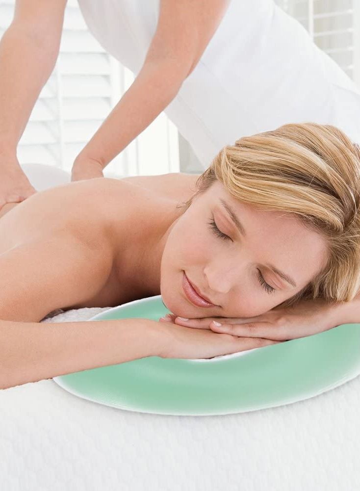 SYOSI Silicone Pillow Soft Massage Face Relax Pillow Headrest, SPA Beauty Salon Skin Care Soft Overlay Face Relax Weigh Cushion Pad, Salon Care Cushion Silicon Facial Relax Head Cradle - Image 2