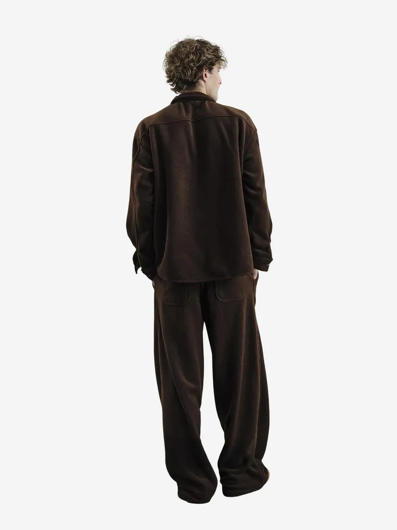 Giesto GIESTO Plush Textured Button-Up Shirt