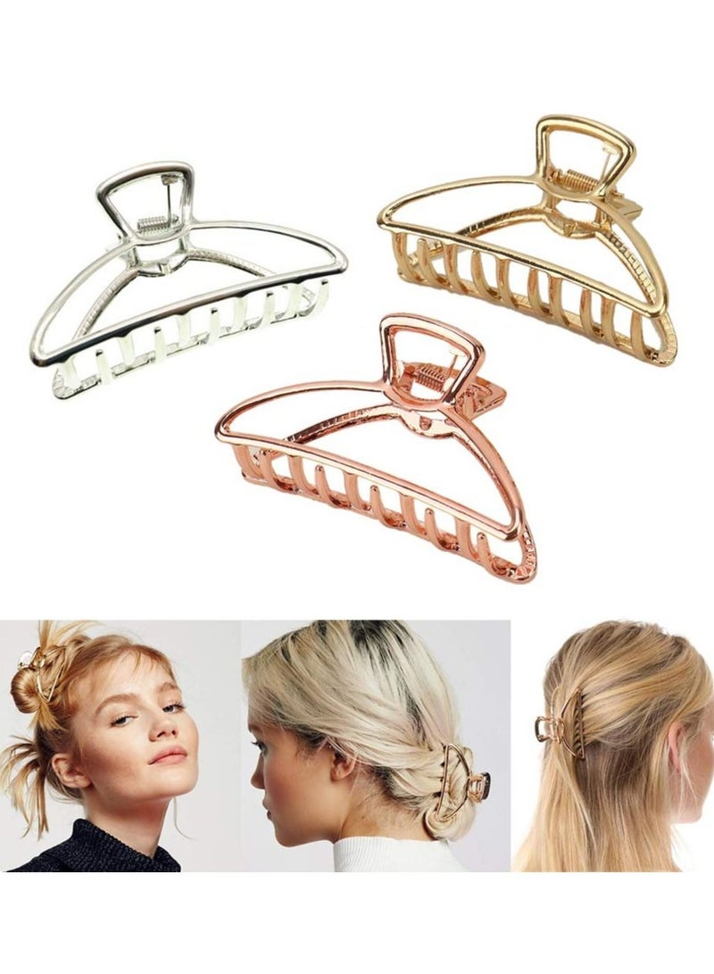 ORiTi 3 Pack Metal Hair Claw Clips  - Image 1