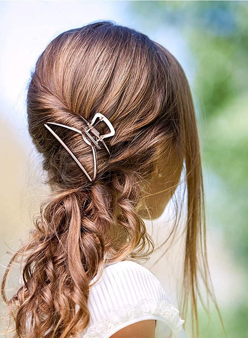 ORiTi 3 Pack Metal Hair Claw Clips  - Image 2