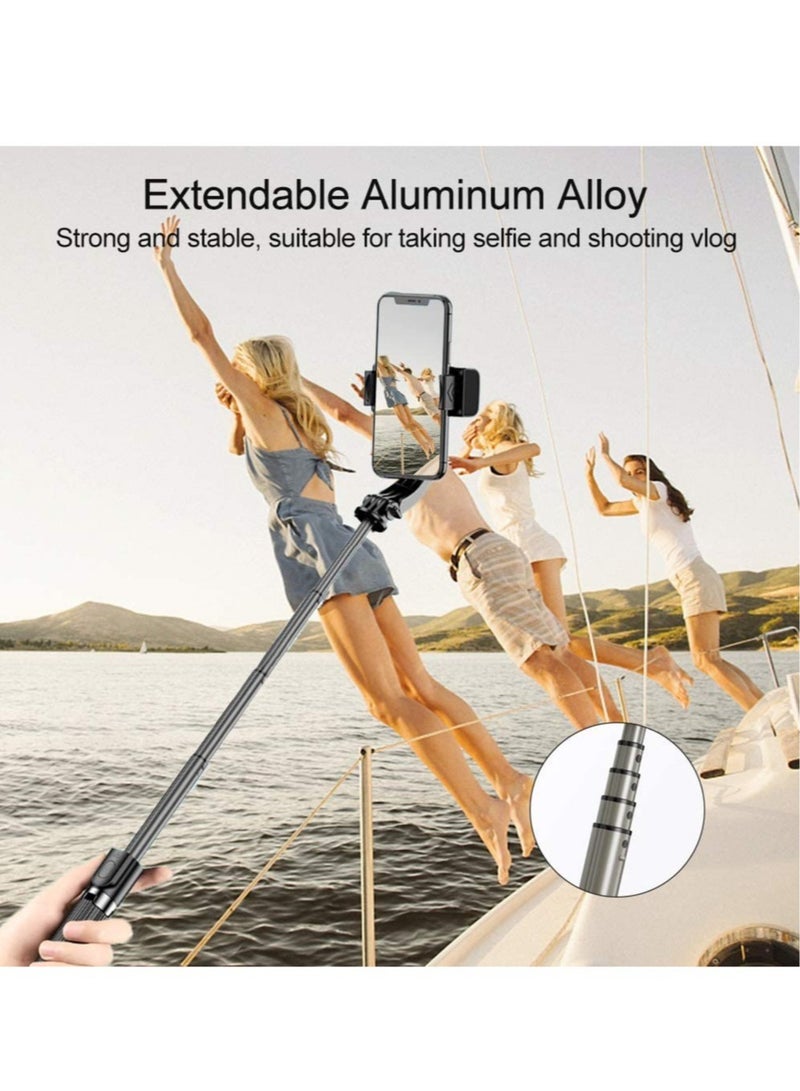 360° Rotation Tripod with Wireless Remote, Portable Phone Holder, Auto Balance 1-Axis Gimbal for Smartphones Tiktok Vlog Youtuber Live Video Record - Image 4