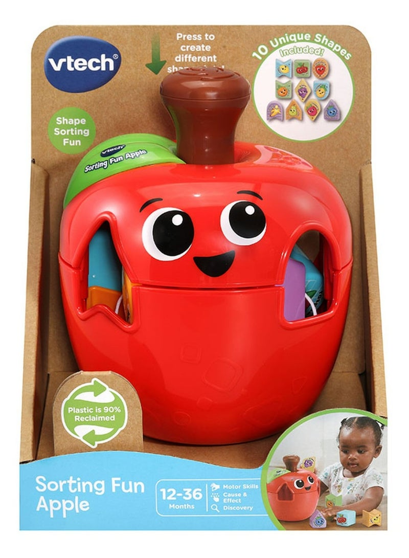 VTech Sorting Fun Apple, Shape Sorter, Educational Learning Toy, Birthday Gift for Kids aged 1, 2, 3 years - Image 3