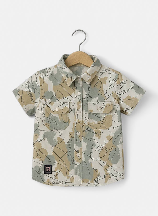 قميص برسمة خارطة ريمنت للاولاد