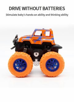 GROIC 3 Pack Monster Truck Toys for Boys and Girls Inertia Car Educational Toy Cars  Friction Powered Push and Go Toy Cars Birthday Party Supplies for Toddlers Kids  - Image 3