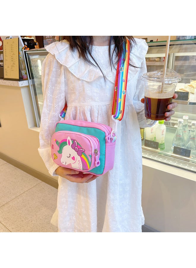 2024 Cute Kindergarten Children's Shoulder Bag Boy's Shoulder Bag Cartoon Girl Backpack Baby Satchel-Color:23#Navy Blue Dinosaur  - Image 5