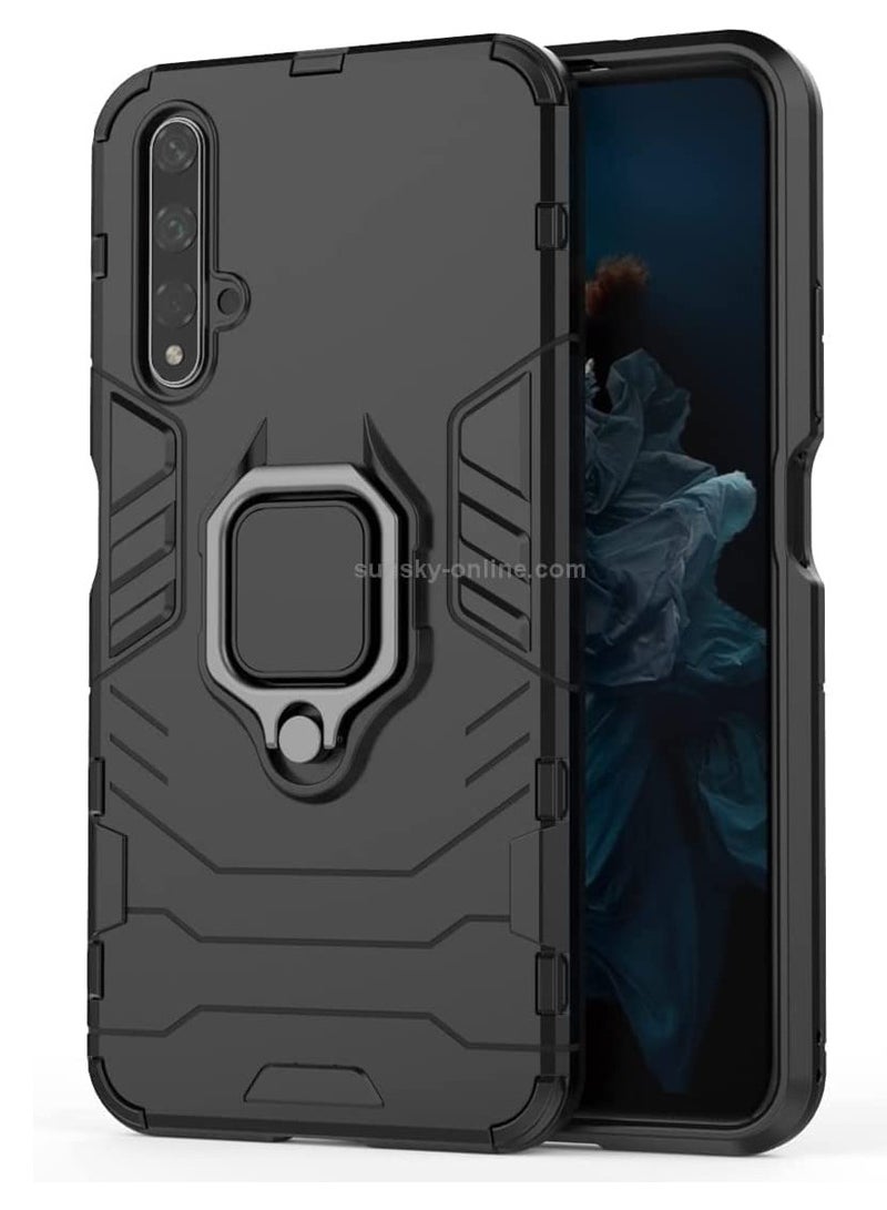 huawei nova 5t / honor 20 Cover Design Protective Case With 360 Degree Rot - Blak - Image 1