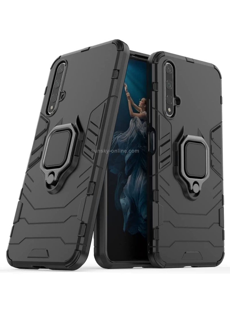huawei nova 5t / honor 20 Cover Design Protective Case With 360 Degree Rot - Blak - Image 2