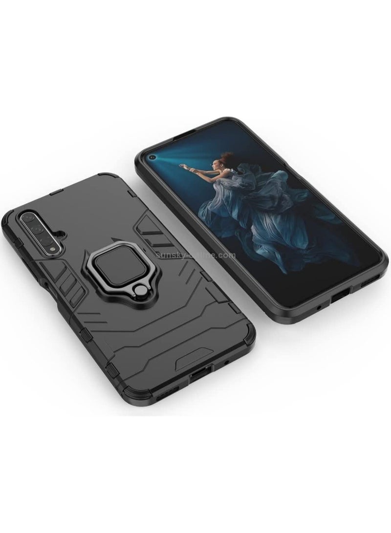 huawei nova 5t / honor 20 Cover Design Protective Case With 360 Degree Rot - Blak - Image 3