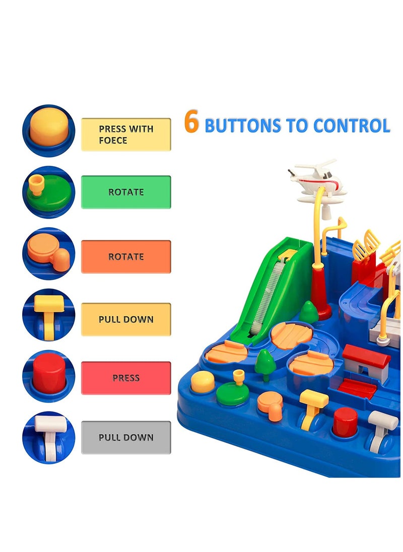 Excefore Adventure Car Toy, Cars Race Track Toys, Intelligence Educational Cars Track Kids Space Toys, Vehicle Puzzle Car Track Playsets, Montessori Toys, for 3 Year Old Boys Gifts for Kids Age 3 4 5 6  - Image 3